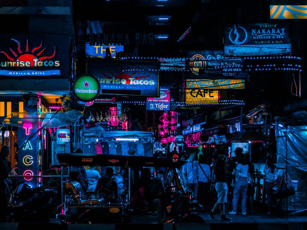 Silom nightlife scene