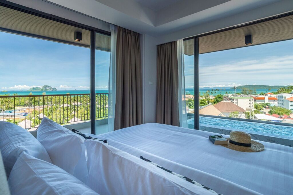 Panan Krabi Resort, room with a private pool and panoramic sea views