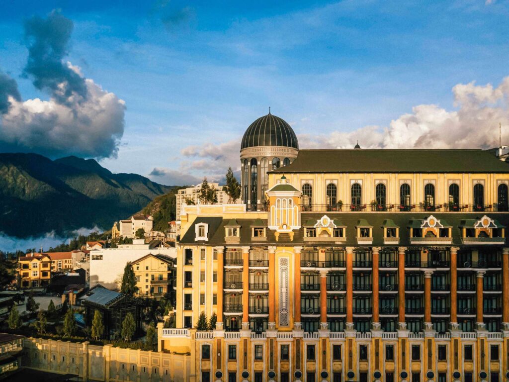 Hotel De La Coupole, Sapa, with a mountain view
