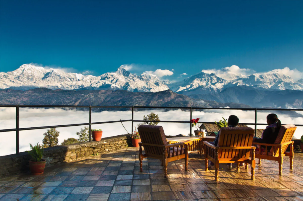 Raniban Retreat, View From The Rooftop Overlooking The Mountains