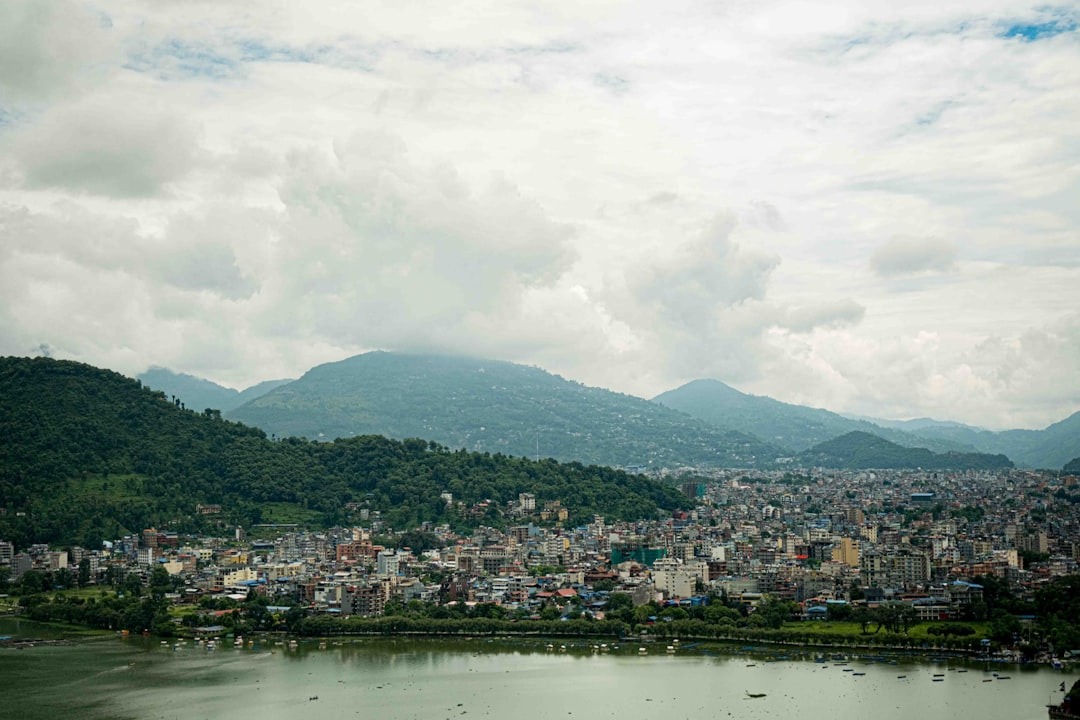 Aerial View Of Pokhara, lakeside, And Phewa Lake