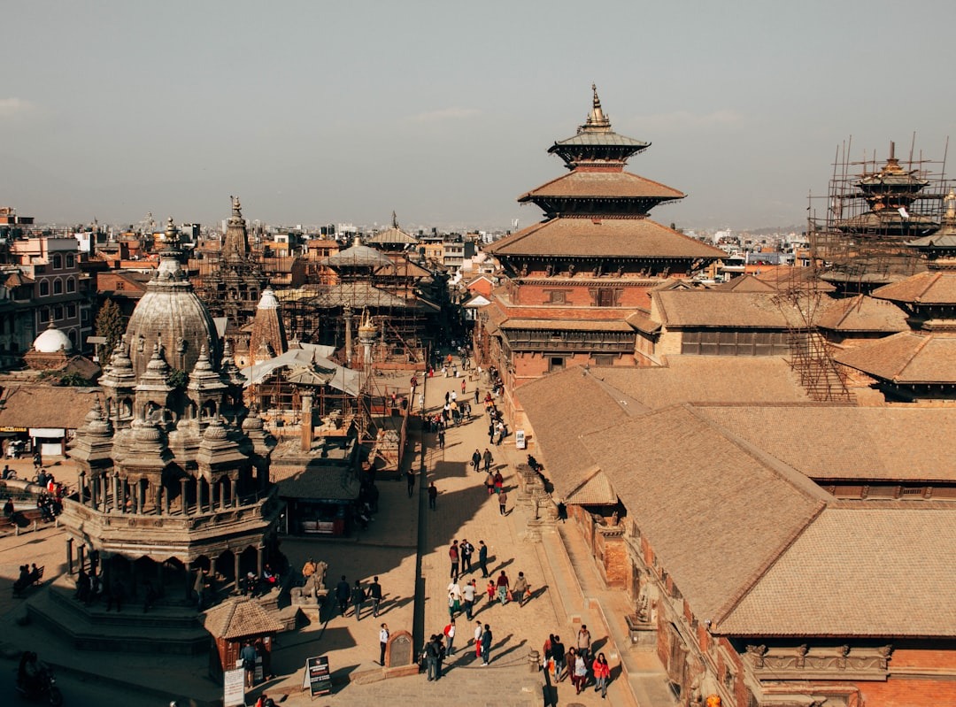 Aerial View Of Kathmandu Durbar Square, Patan