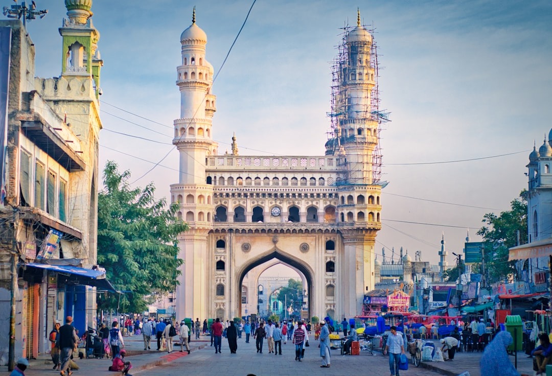 Where To Stay For a Soft Landing In India 29 Street view of Charminar, Hyderabad, during the evening