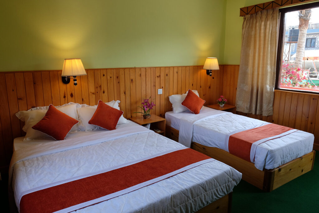 New Pokhara Lodge, Room With Light Wood Accents