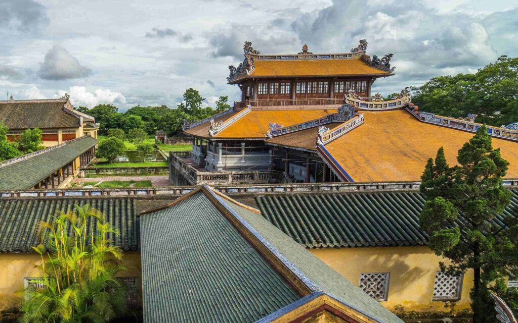 Thuy Bieu village from a high balcony