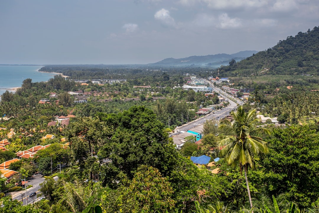 Lush greenery of Khao Lak from above