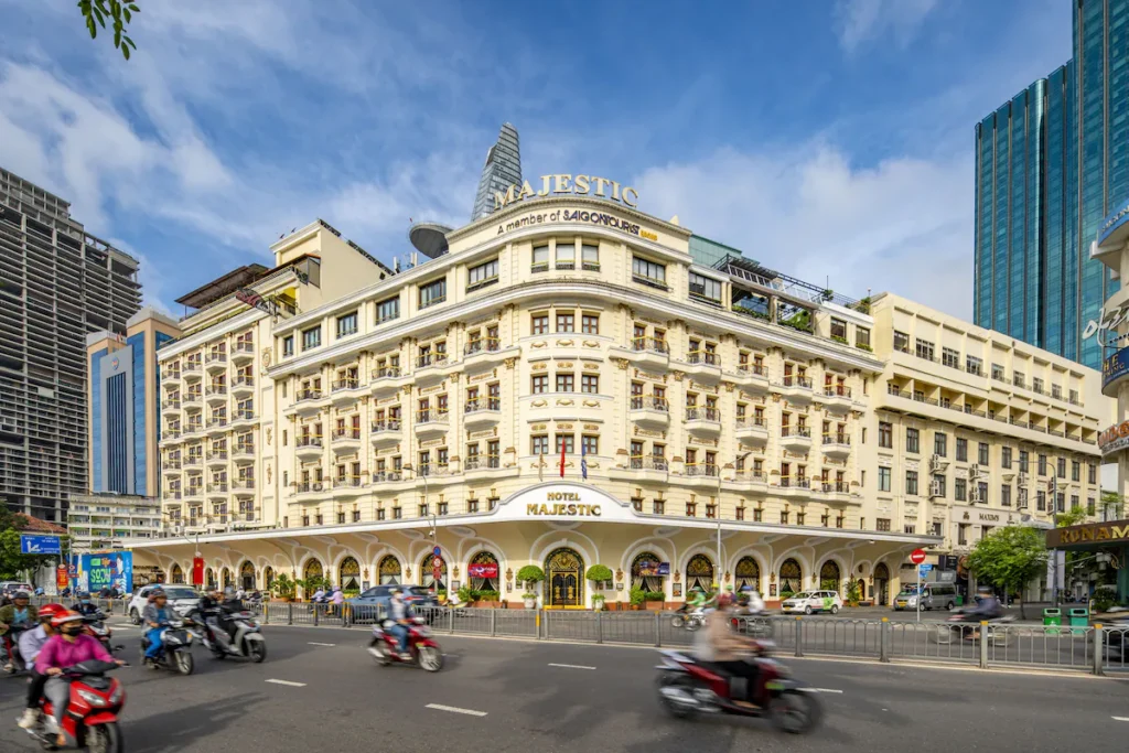 Street view of Hotel Majestic Saigon